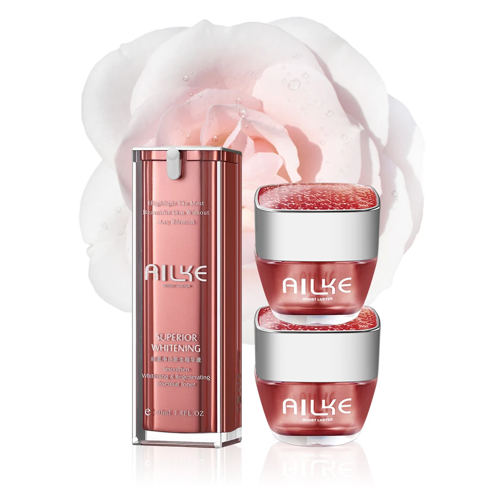 

AILKE Hot Selling Anti-Aging Skin Care Set Private Label Face Whitening Cream