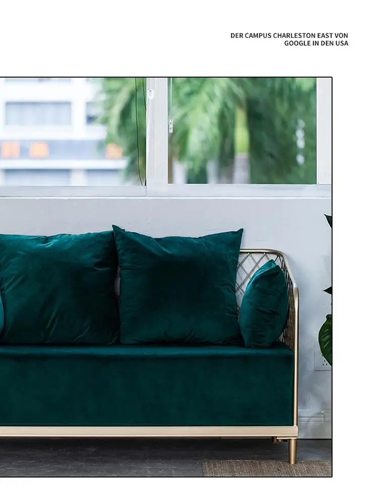 modern design living room furniture metal modern fabric modular sectional small sofas