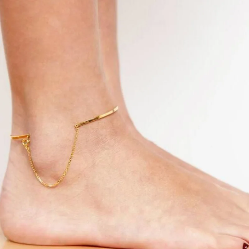

Gold Filled Anklet 14K Ankle Chain Foot Jewelry CC Anklet