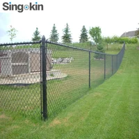 

galvanized and PVC coated Temporary fancing panels Supplies and Accessories Black used chain link fences for sale factory