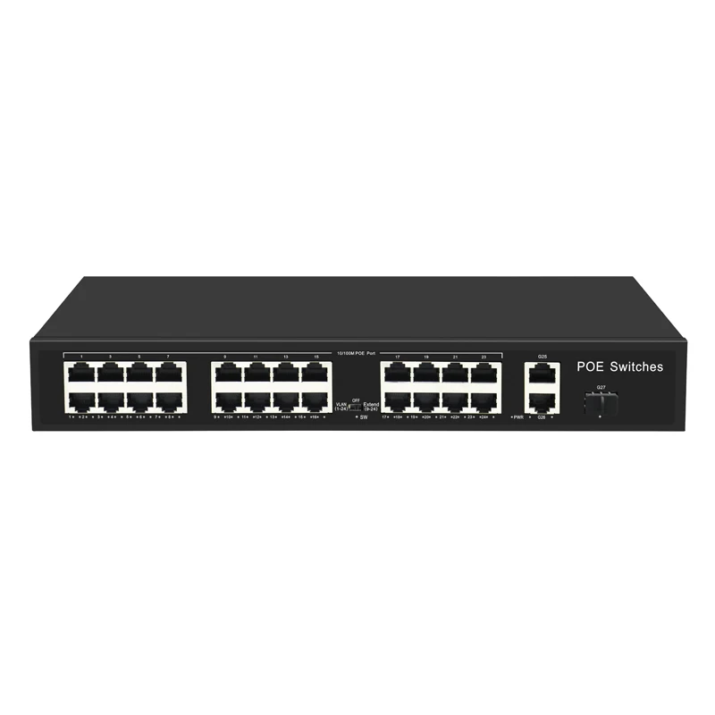 

OEM 4 8 16 24 32 48 Port Gigabit CCTV Network Ethernet PoE Switch 48V 10/100/1000M for Hikvision IP Camera