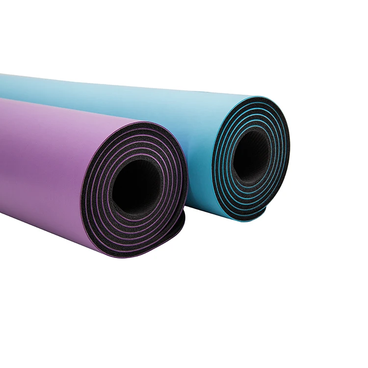 

Purple Black OEM Natural Custom Design Print Rubber Material PU Yoga Mat, Customized color