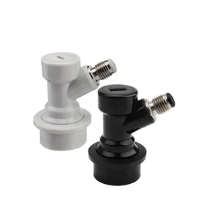 Image of Ball Lock Keg Disconnect Liquid / Gas Connectors 1/4'' Homebrew Beer Keg Connector Dispenser