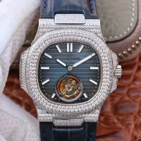 

Top 2019 custom brand luxury watch manufacturers PP patek watch 5711Tourbillon with diamonds Pearly Nautilus watch