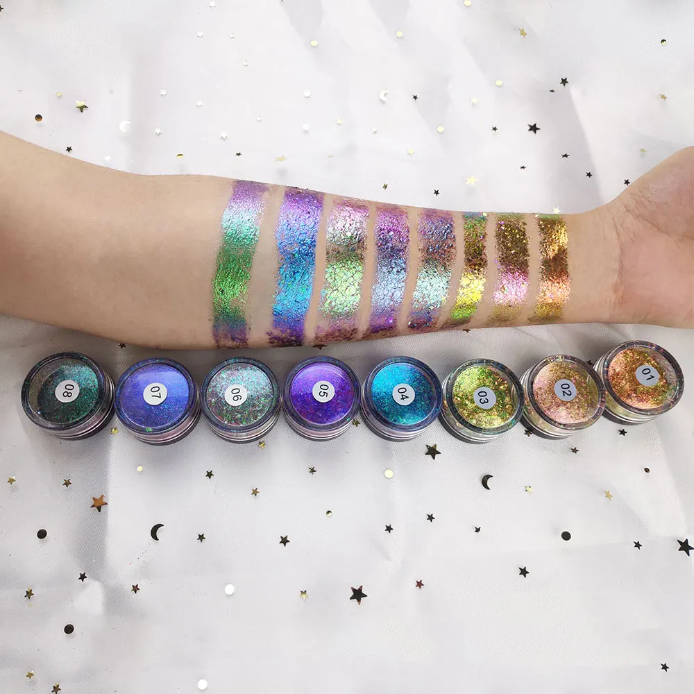 

Hot Selling Chameleon Flakes Chameleon Shifting Pigments For Eye Shadow Cosmetics