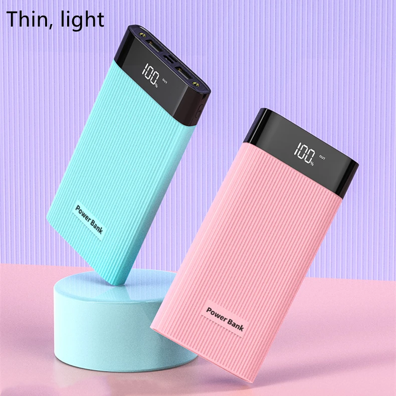 

Light thin Fast Charging USB Type C Portable Mobile Charger Shenzhen 10000mah Power bank, Black+pink+white+green