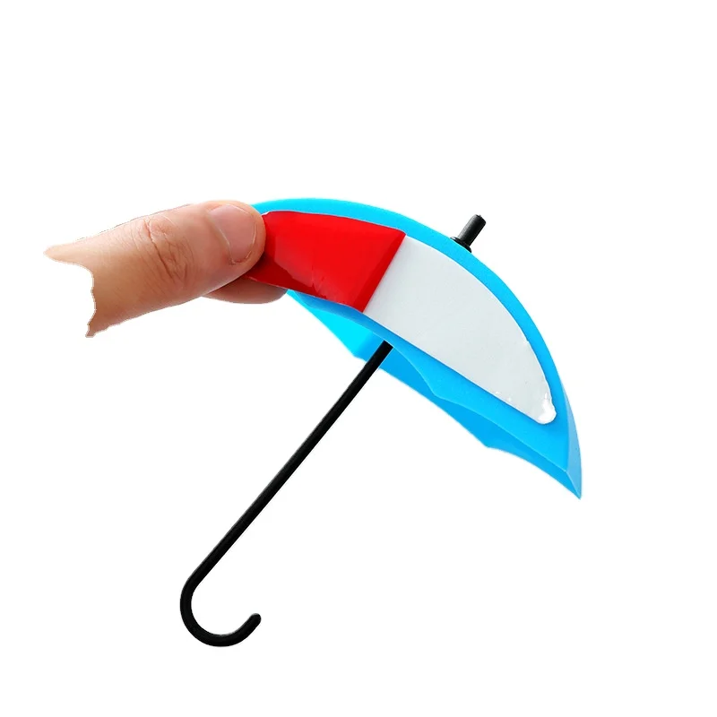 

Home Wall Mounted Creative Hanging Hooks 3 PCs Home Simple Umbrella Shape Sticker Hanger Modern Seamless Decorations