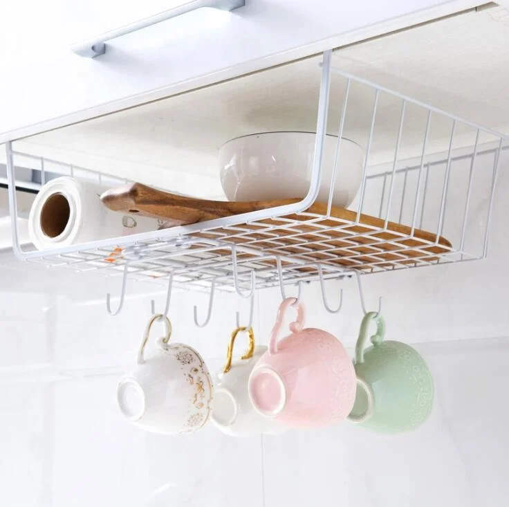 

Hot sale metal laundry rack with hook mug drying rack for kitchen