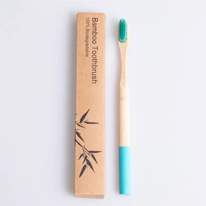 

Wholesale 100% Biodegradable Private Label Logo Round Charcoal Bamboo Toothbrush for Children, 12 colors