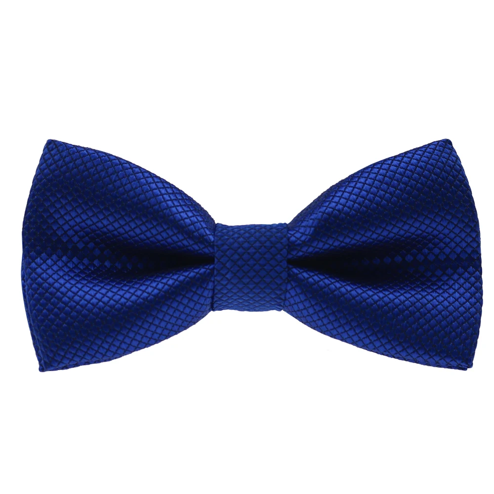 
Amazon Best Selling High Quality Small Checked Kids Bow Tie Black Bowtie 