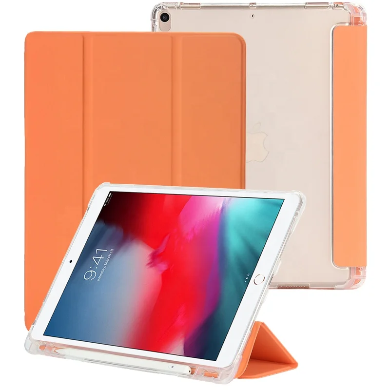 

PU leather tablet transparent back cover case for iPad Air 3 10.5" 2019 for iPad pro 10.5"
