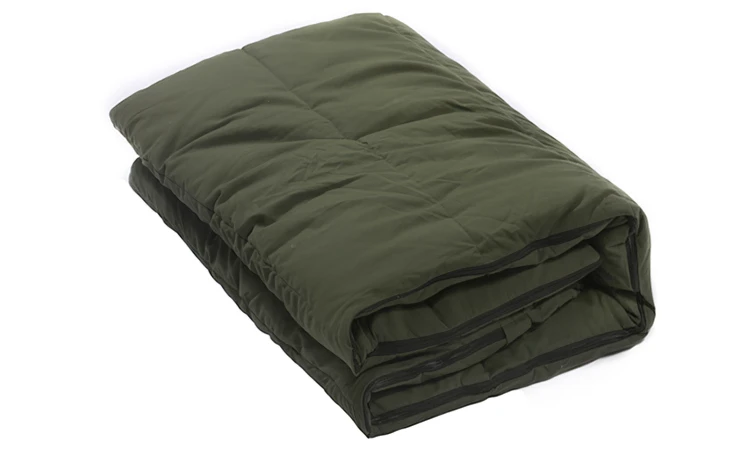 
Custom Heavy Duty Cotton Canvas Shell Fleece Lining Sleeping Bag 