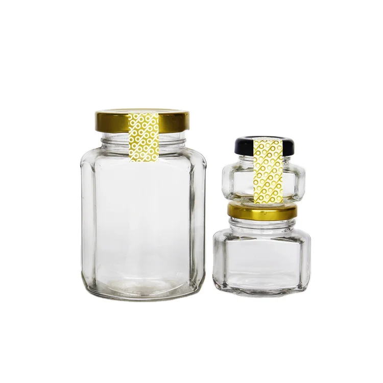 

45ml 120ml 200ml Oval Hex Jam Jar with Lug Lid Cheaper Jam for Honey