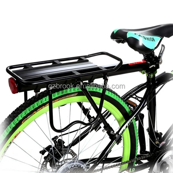 

High Quality heavy duty quick release seat post bicycle rear carrier trunk, Black