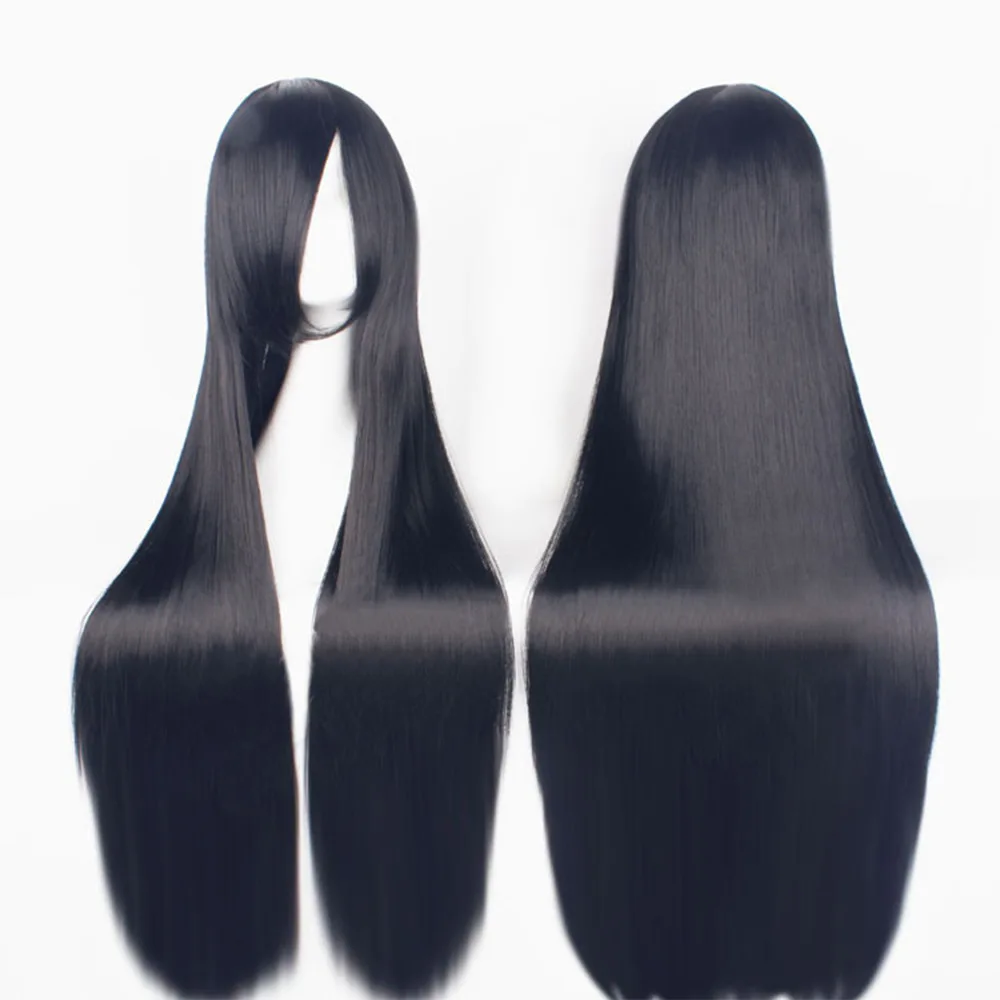 

Sell Like Hot Cakes Hell Girl Yan Moai Cosplay Anime Wig Cosplay Harajuku Style Black Long Straight Hair