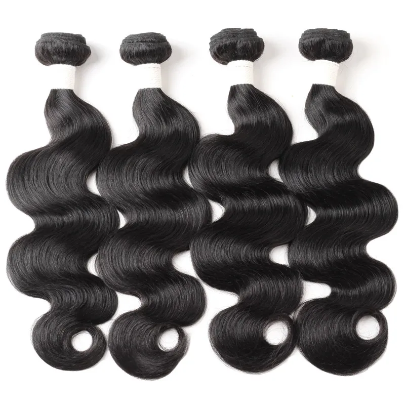 

Wholesale Sale Body Wave Brazilian Remy Hair Black Wig Hair Vendor Hair bundles