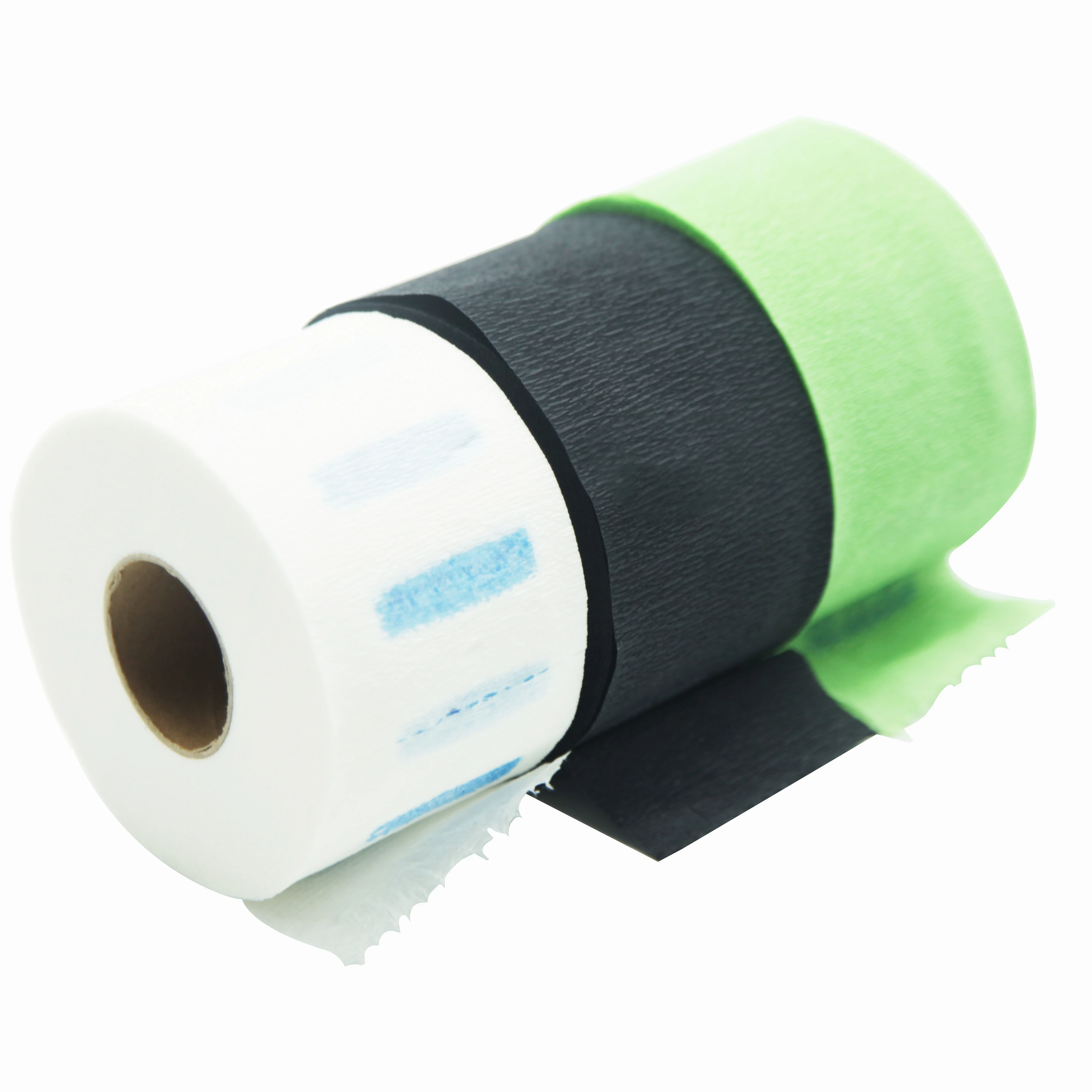 
colorful disposable hairdressing neck ruffles tissue paper strip roll for hair cut barber salon 