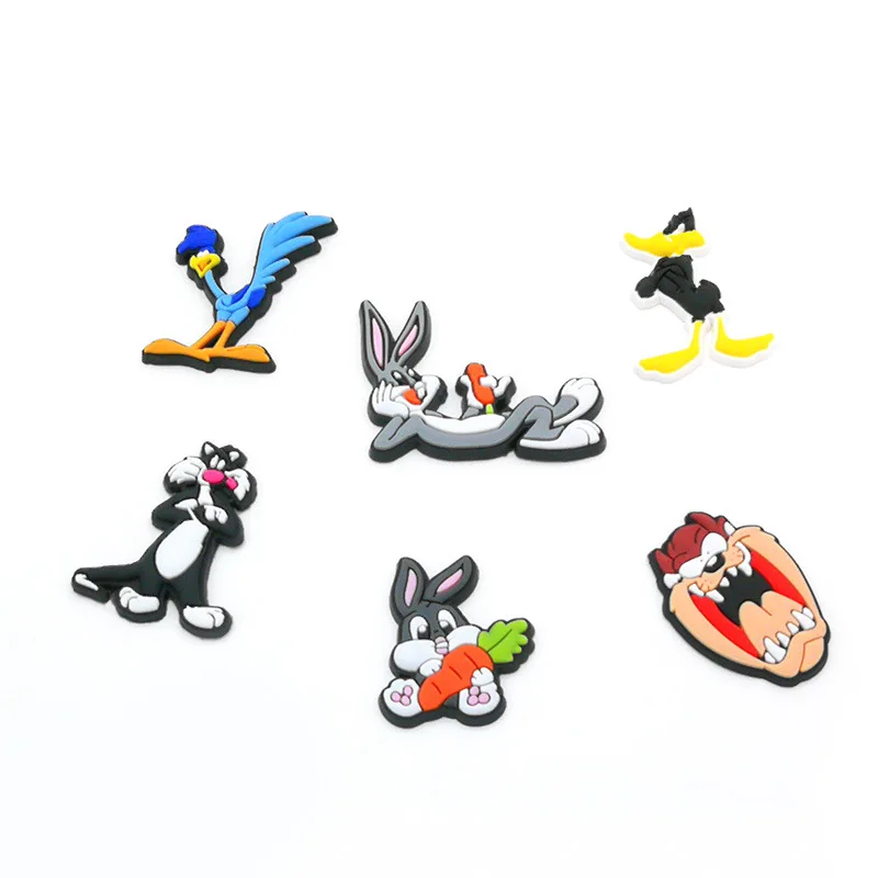 

Wholesale customized animation rabbit soft PVC shoes accessories Clogs Shoes croc Charm