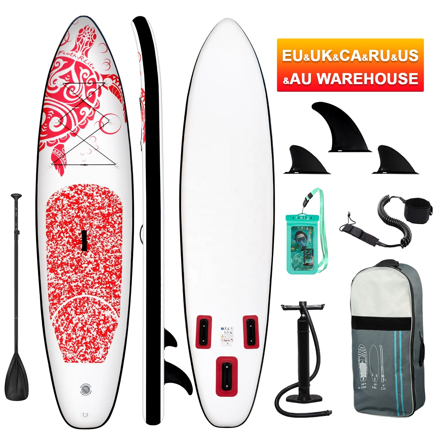 

Feath-R-Lite waterplay surfing Dropshipping CE  planche de surf clear paddle board inflatable sup board