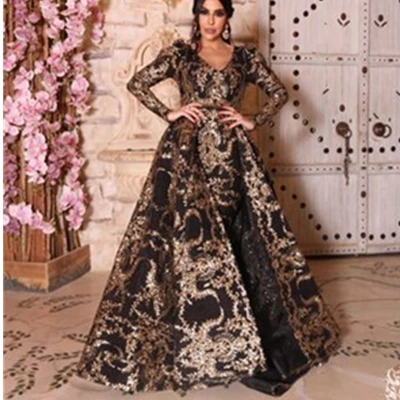 

2021 Party Elegant Woman Evening Gown Plus Size Slim Printed Long Sexy Evening Dresses, Picture