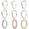 S925 sterling silver rose gold magic Pandora hundred ring