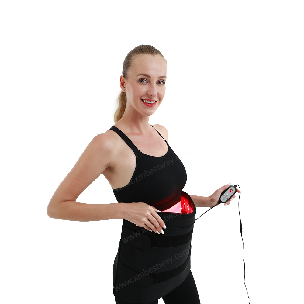 

Pain Relief Weight Loss lipo laser belt 635nm 850nm Red Light Therapy Wrap Belt for belly