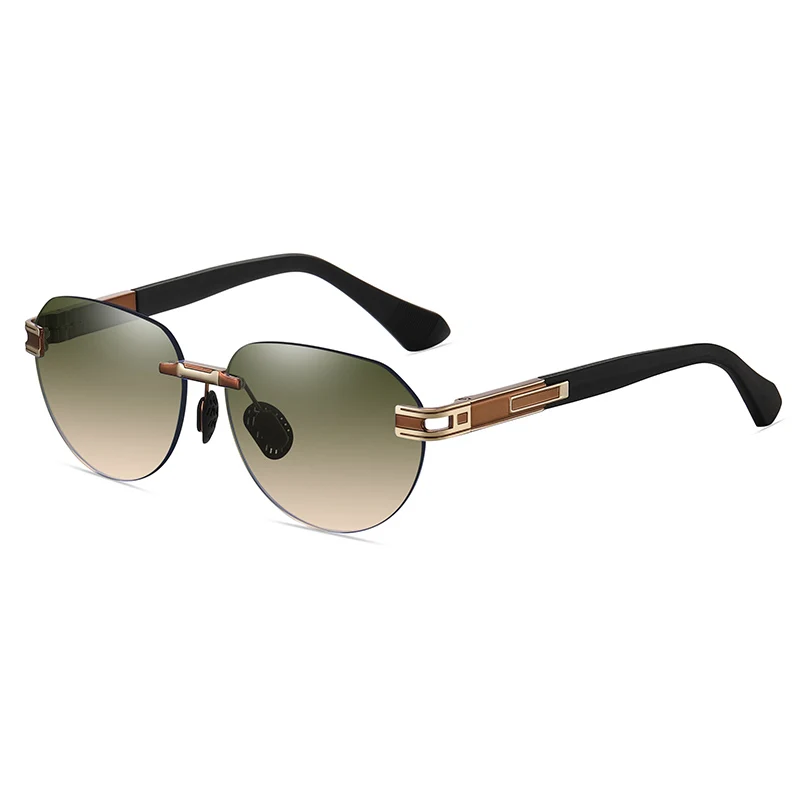 

Superhot Eyewear 74926 Classic Men's Spring Hinges Gradient Rimless Sunglasses