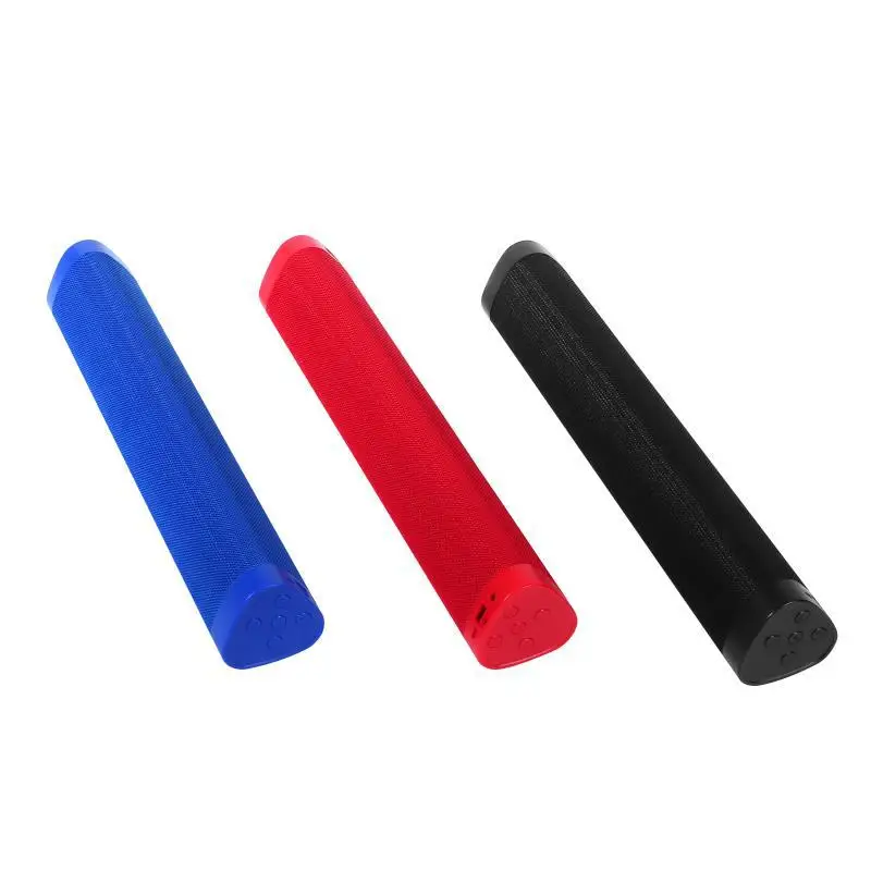 

Popular new product multifunctional strong bass soundbar portable waterproof wireless speaker, Blue, black, red