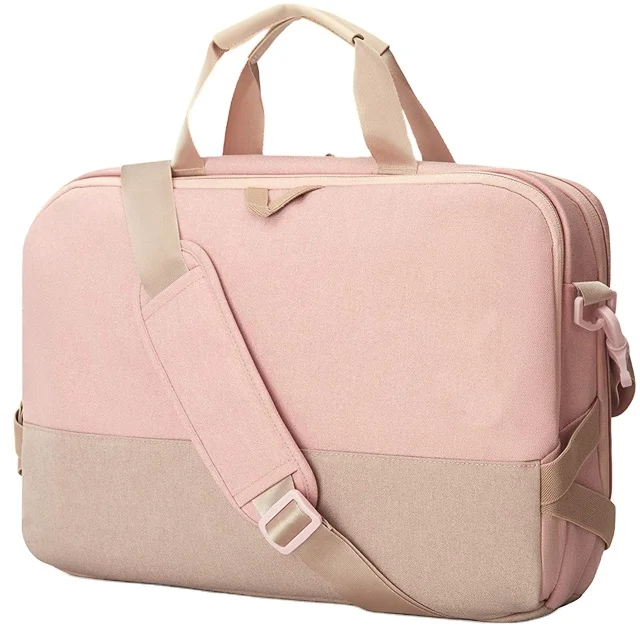 

Pink aptop Bag,Durable, water-resistant 15.6 Inch Laptop Shoulder Bag Briefcase Office Bag for Men Women, Black
