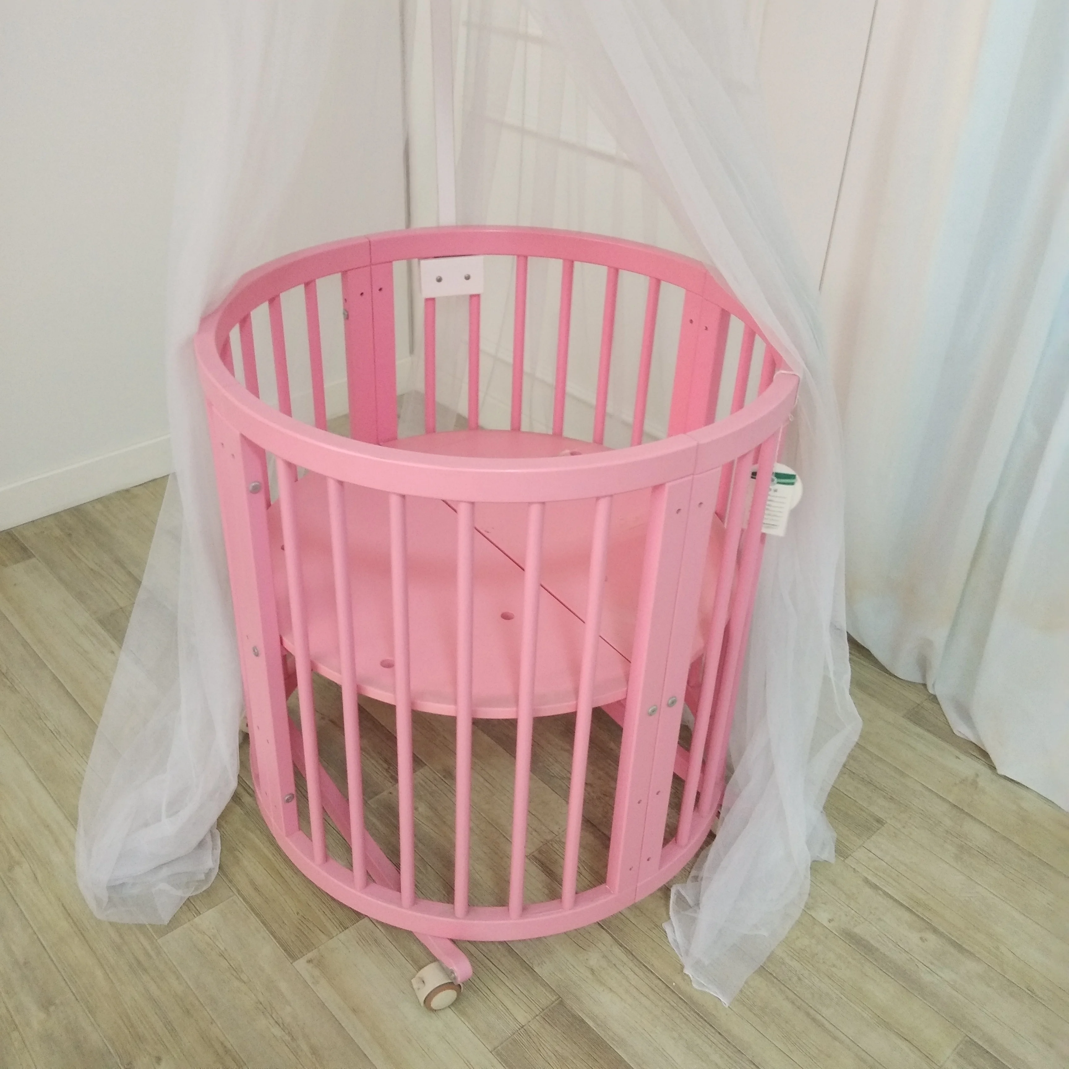 wooden cradle for twins