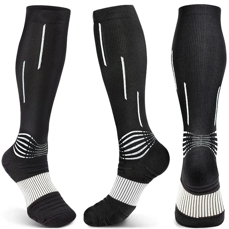 

Compression Medical Athletic Calf Socks for Injury Recovery & Pain Relief, Sports Protection 20-30 mmhg, Custom color