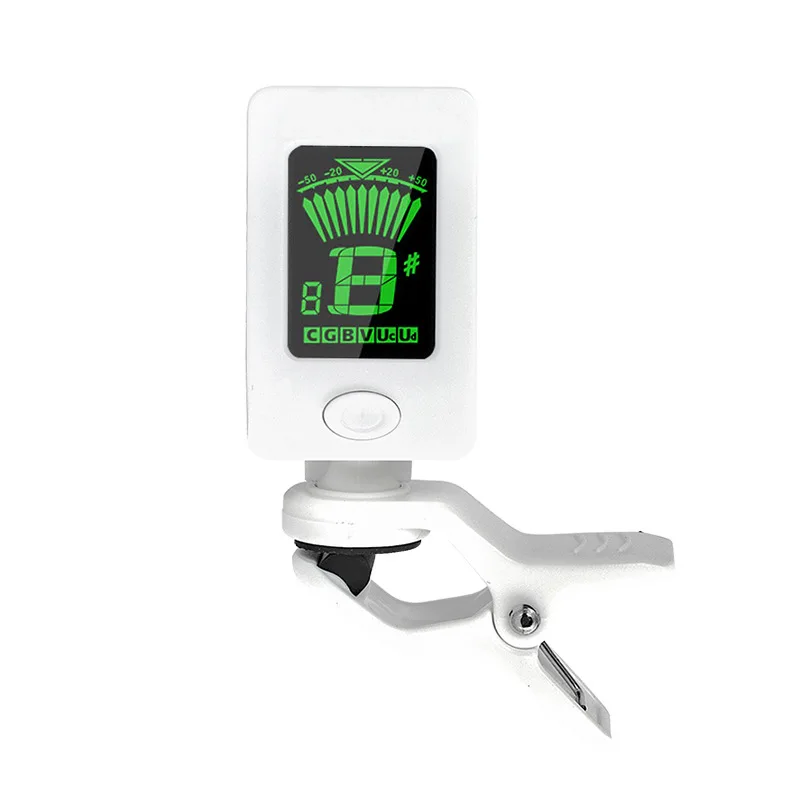 

clip on acoustic guitar tuner China white guitar accessories factory oem tuner guitar, Black and white