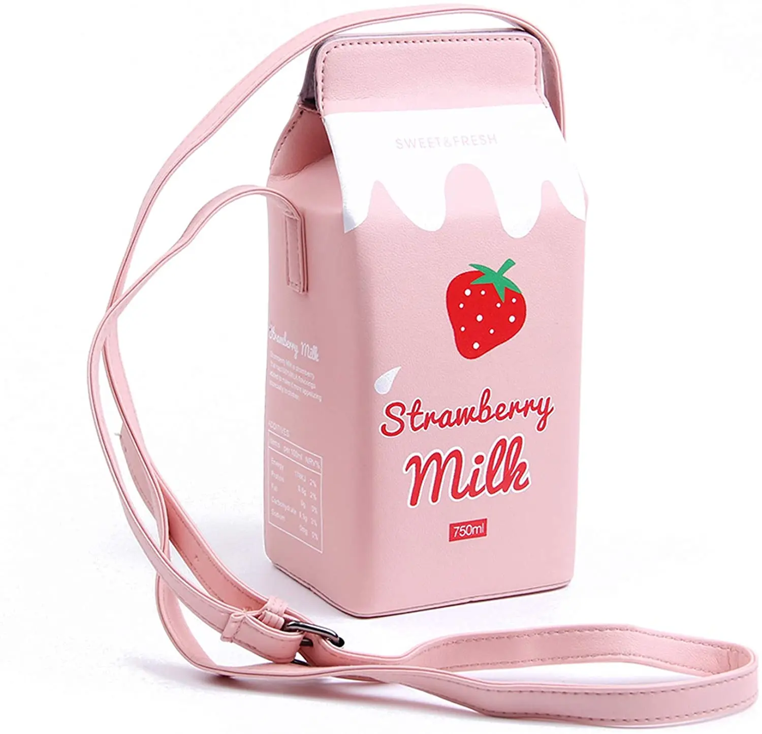 

Wholesale UNIQUE Crossbody Bag Fruits Banana Strawberry Milk Box Cross Body Girls Purse Women Wallet Shoulder mobile phone Bags, Customized color