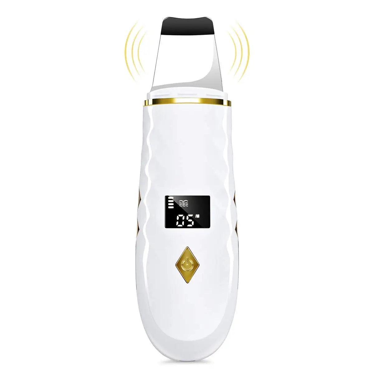 

Facial Spatula Machine Face Ultrasonic Skin Scrubber, White, pink