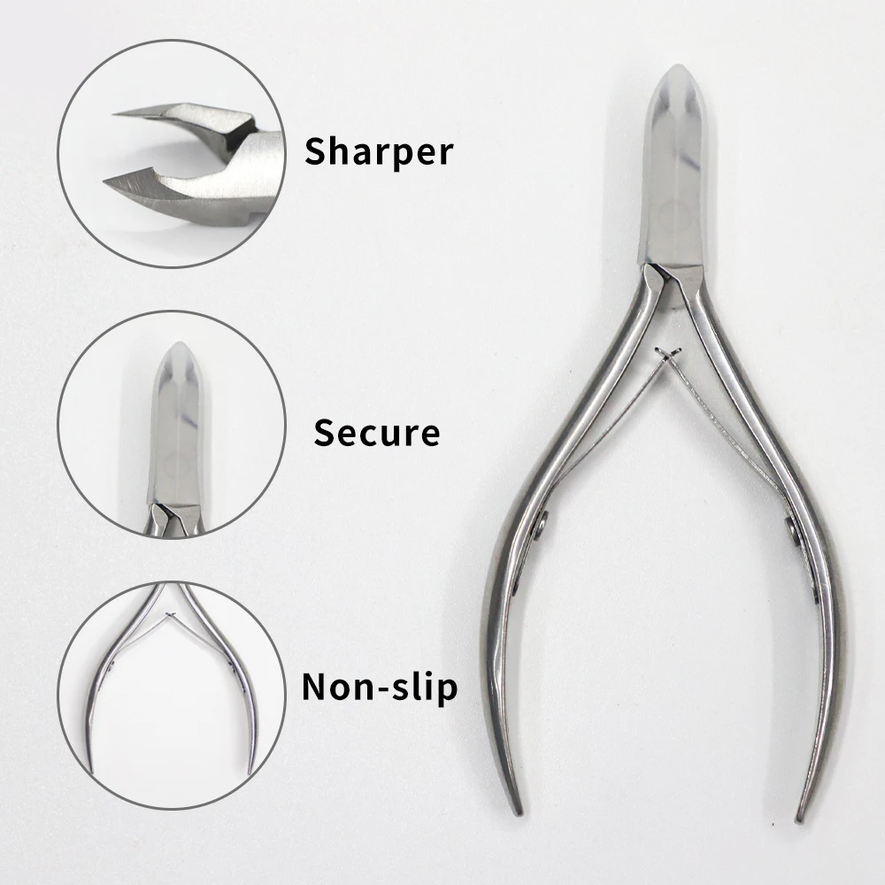 

Stainless Steel Nail Clipper Professional Nail Art Cuticle Nippers Manicure Personal Care Cuticle Forceps