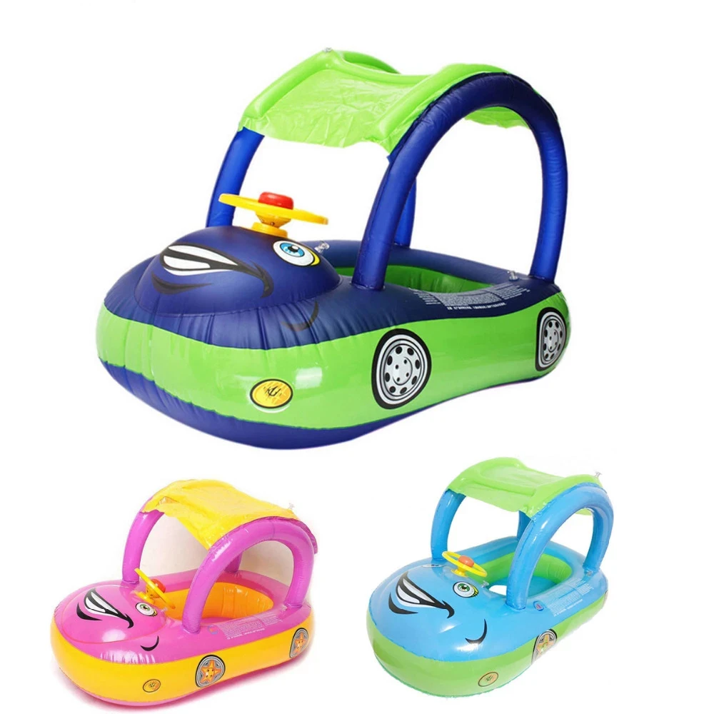 

Newbility Car with awning, horn, yacht sunscreen seat, baby swimming ring, 3colours