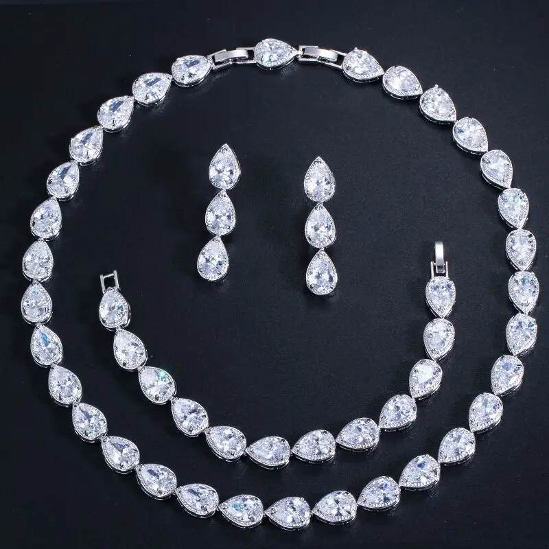 

heart shape jewelry set Gold jeweries brazil jewelry set wholesale white gold plated fashion