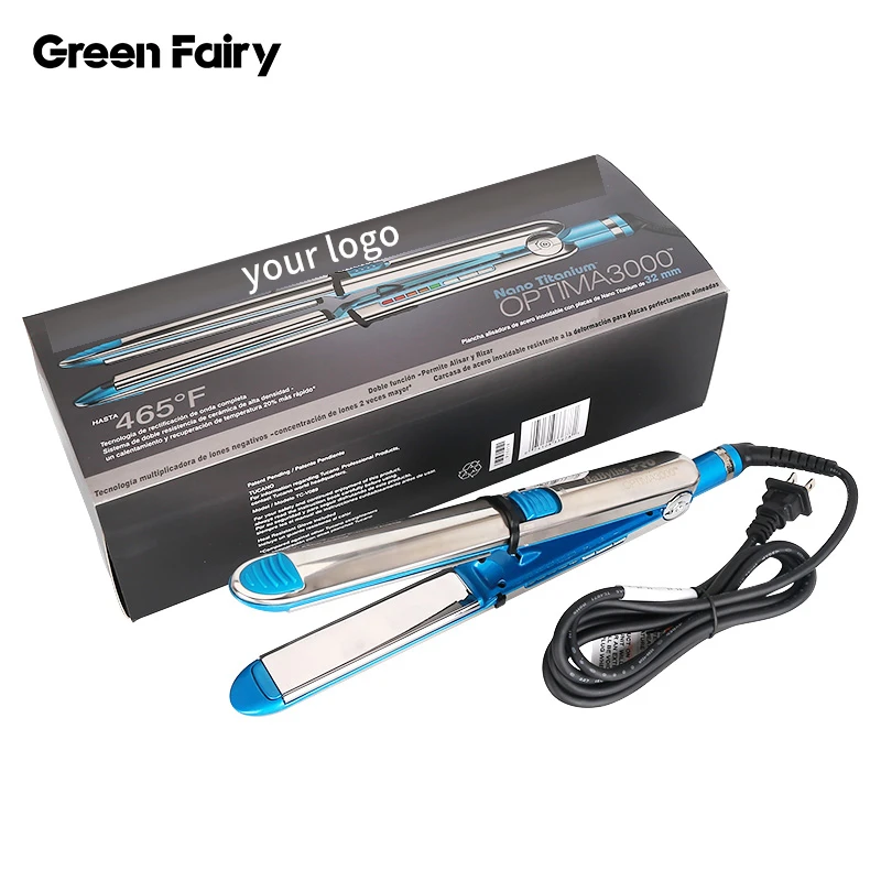 
private label flat iron nano titanium hair straightener flat iron curling hair wholesale 