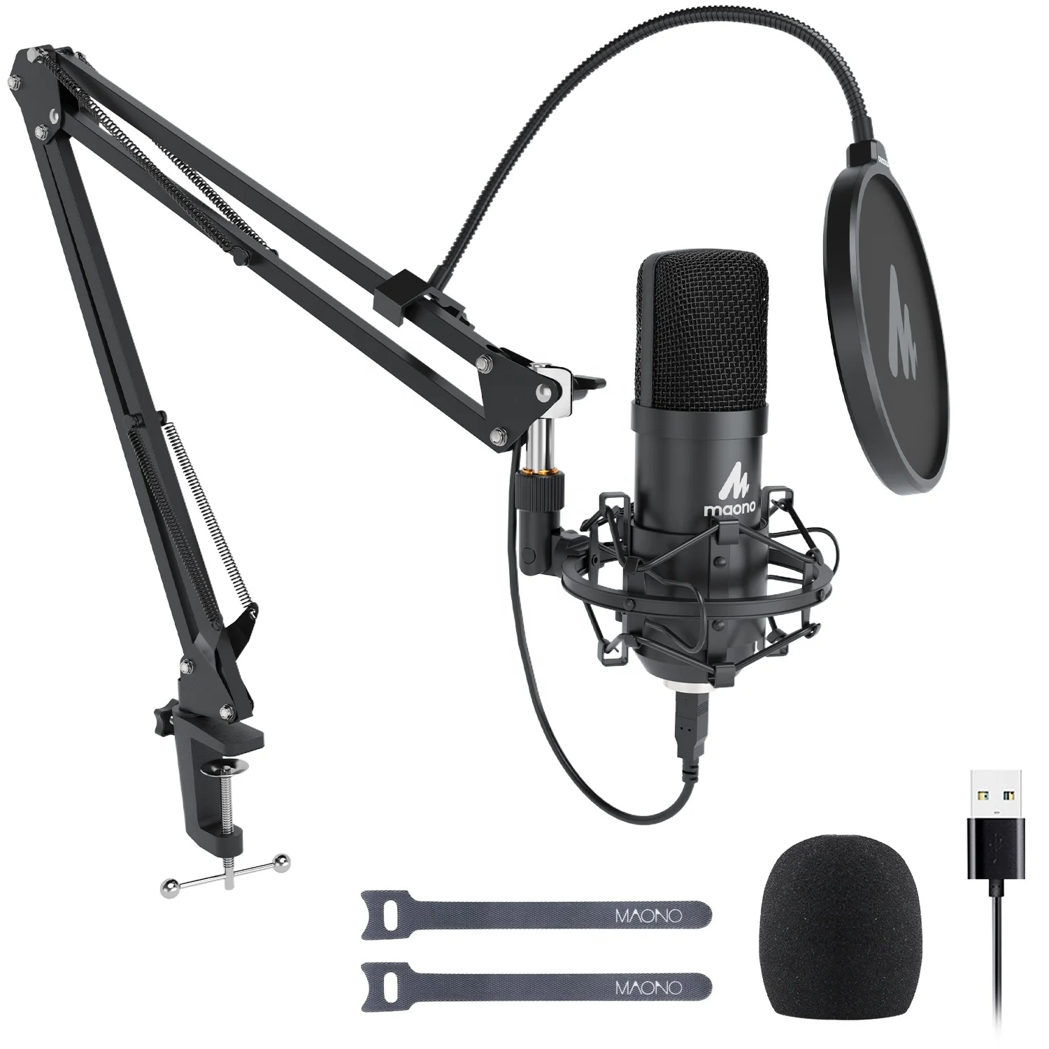 

MAONO studio BM 800 professional podcasting microphone with shock mount