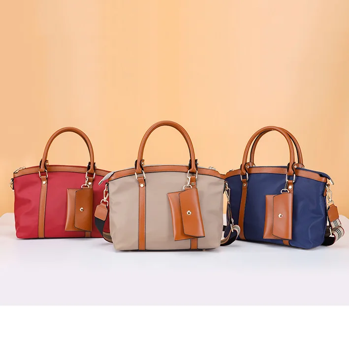 

Free Shipping Oxford Cloth Large Crossbody Handbags Luxury Women Tote Shopping Bag, Black, red, blue, khaki