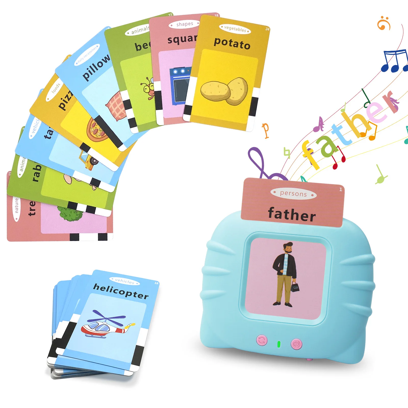 

Children Intelligent Early Education 112 Cards Machine Learning Toddlers Educational Toys Talking English Flash Card