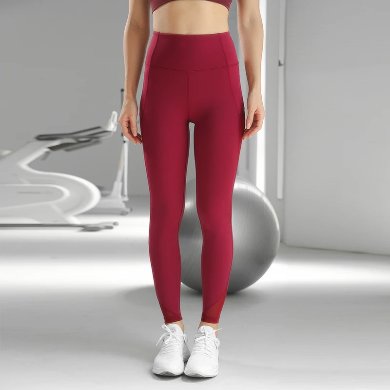

Dibao 2021 new fashion yoga pants sexy mesh workout fitness gym wear leggings custom logo