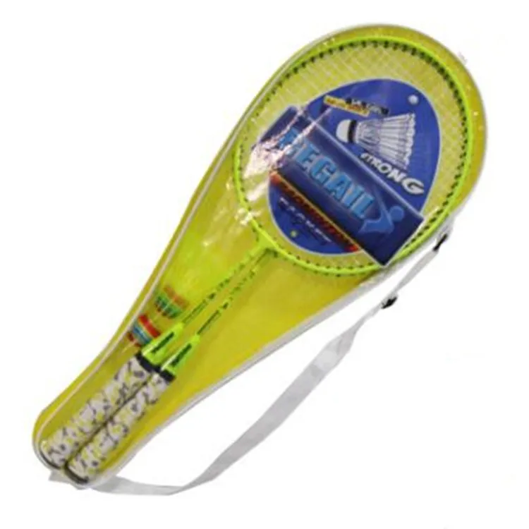 

Fluorescent children practice badminton racket training badminton racket set, Red