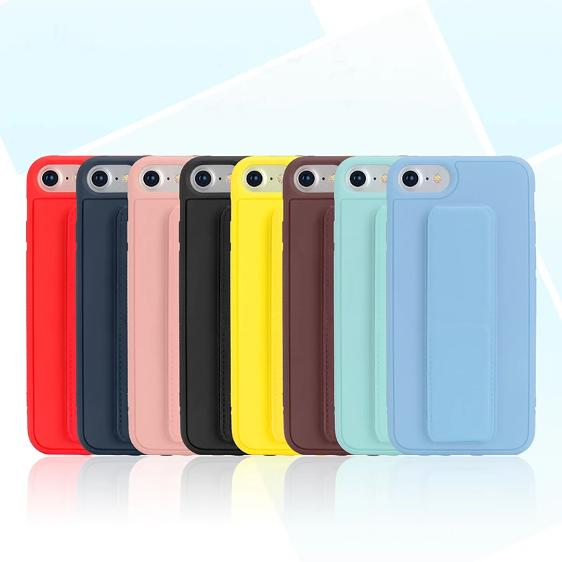

TPU Mobile Phone Housing with Magnetic Car Mount Kickstand Case for iphone 6 7 8