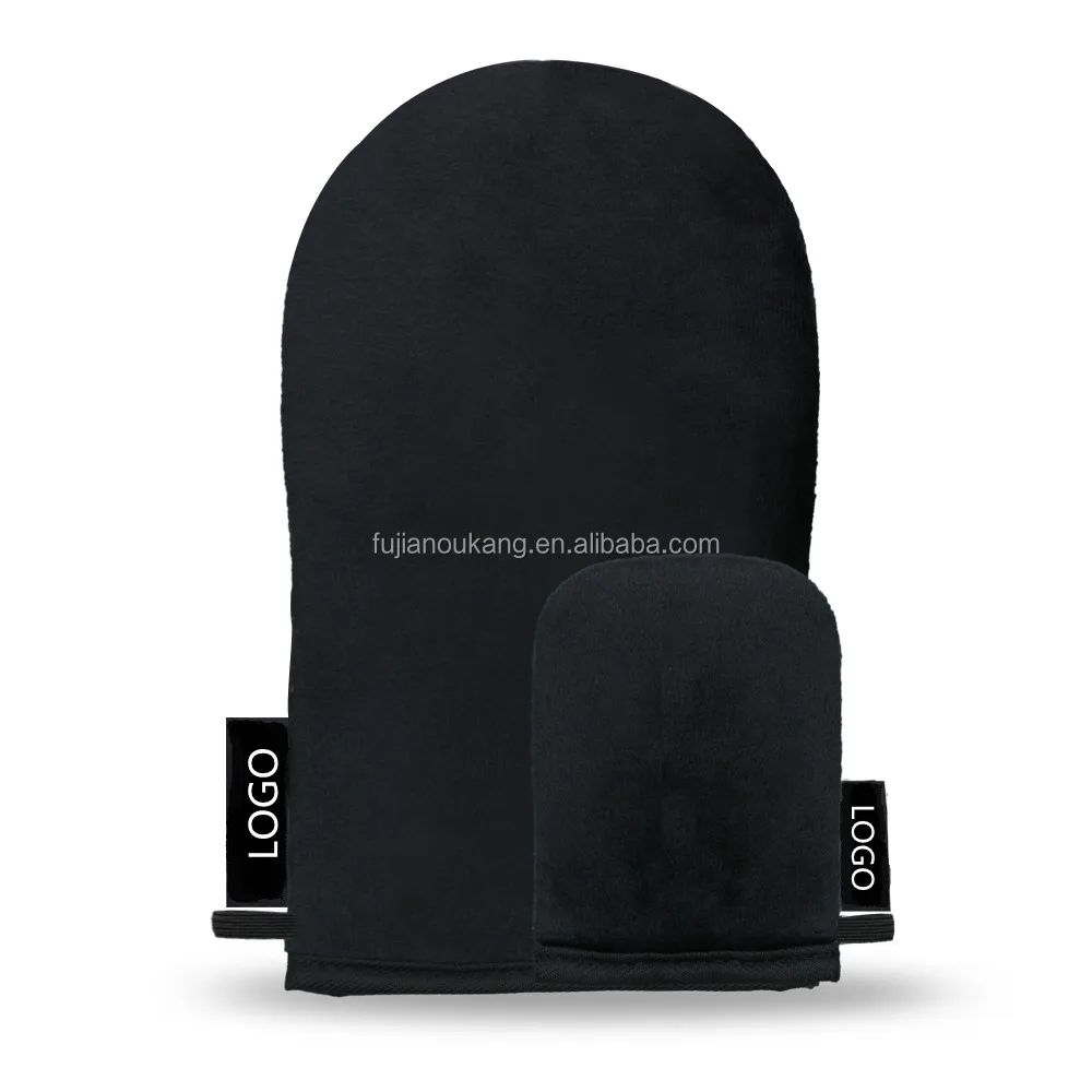 

Custom LOGO Private Label Tan Applicator Glove Sunless Tanning Mitt Back, Black/brown/custom color