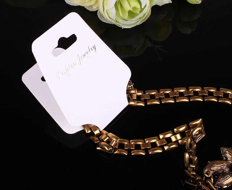 

Custom cheap Folding bronzing hot silver foil neon print big packaging jewelry necklace holder card, According to the picture