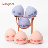 

top 5 factory custom latex free material new peach shape make up tools face clean removal blending puff foundation powder sponge