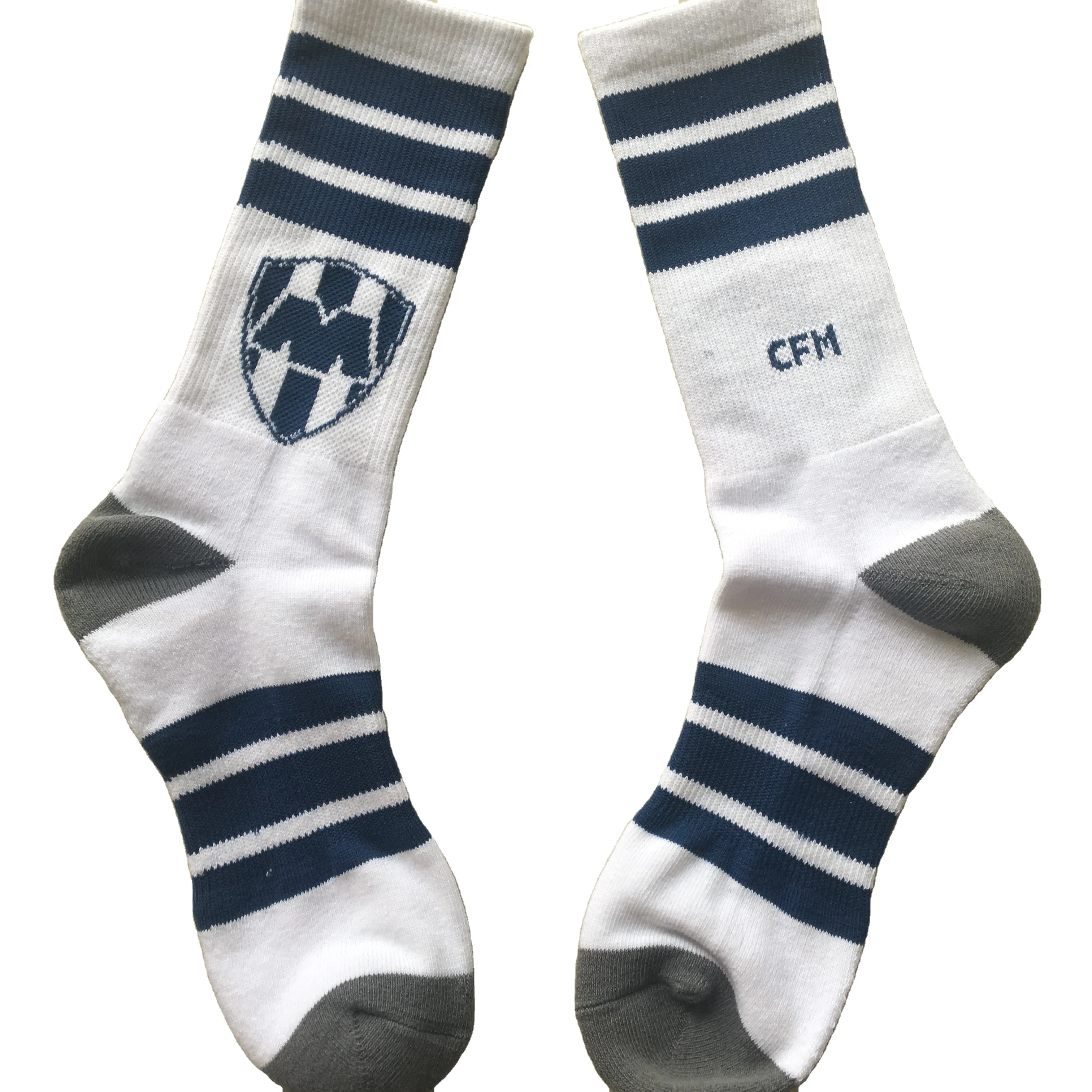 

Quick Order custom design Breathable Terry Basketball Soccer Sports Crew Socks, Pantone color men's ankle socks length ,no show socks