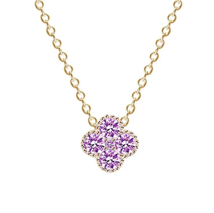 

wholesale minimal birthstone jewelry dainty 925 sterling silver zodiac birthstone charms pendant necklace