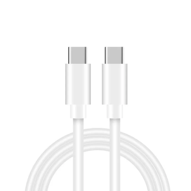 

Original New Quick Charge Carga Rapida Tipe 3.0 Usb-C Port 5a Tipo C To Type c Fast Charging Data PD Charger Cable For Samsung, White / black color